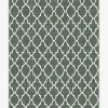 6 9 Outdoor Rugs * | Outlet Ruggable Outdoor Varia Trellis Forest Green Rug