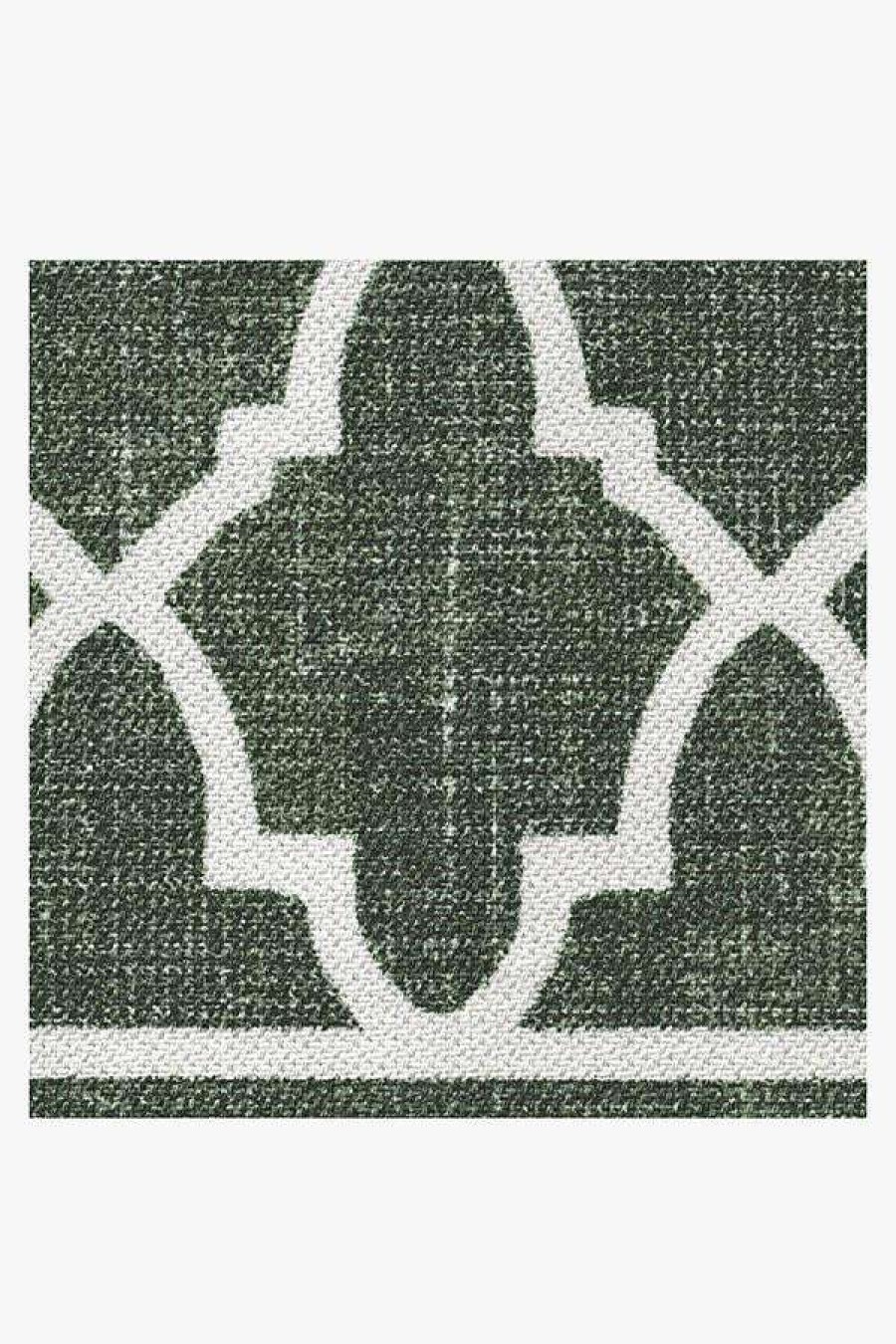 6 9 Outdoor Rugs * | Outlet Ruggable Outdoor Varia Trellis Forest Green Rug