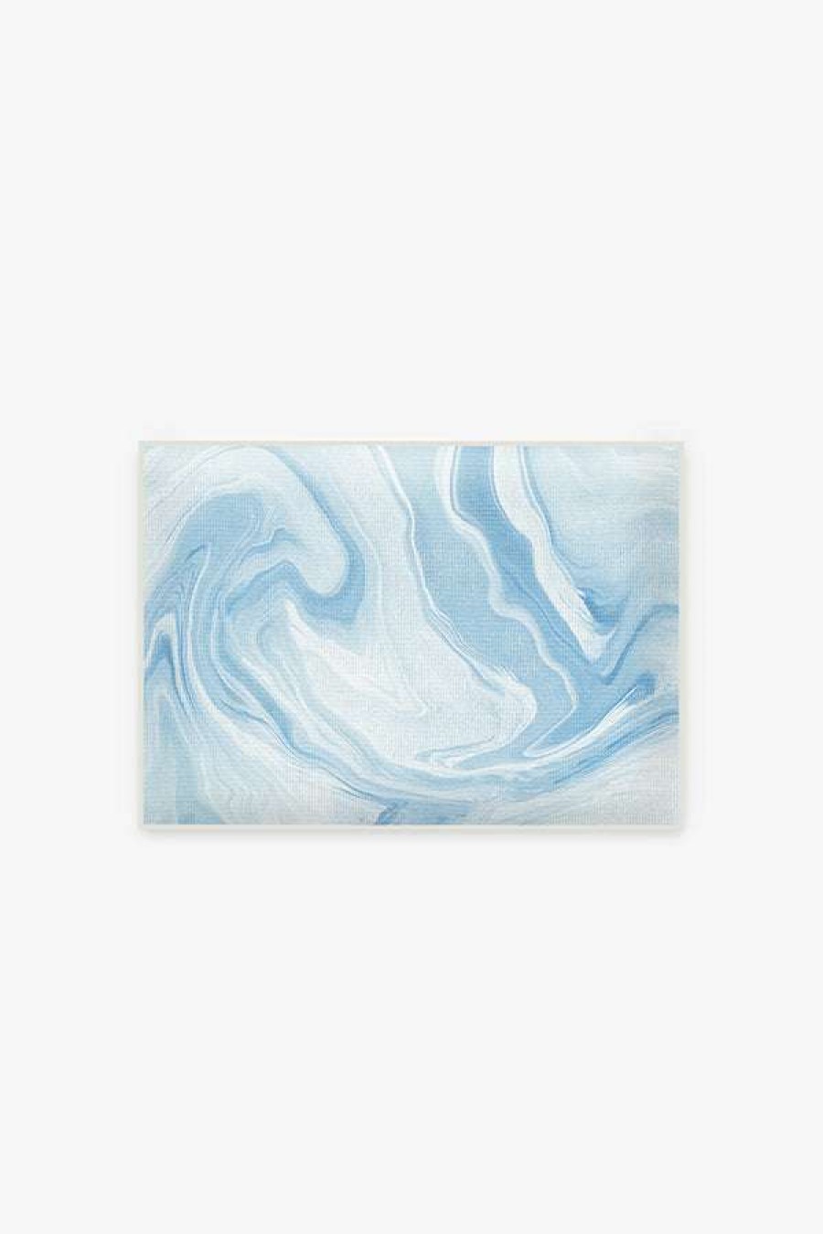 Abstract Rugs * | Budget Ruggable Oasis Blue Bath Mat