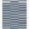 6 9 Outdoor Rugs * | Brand New Ruggable Outdoor Offset Stripe Navy Rug