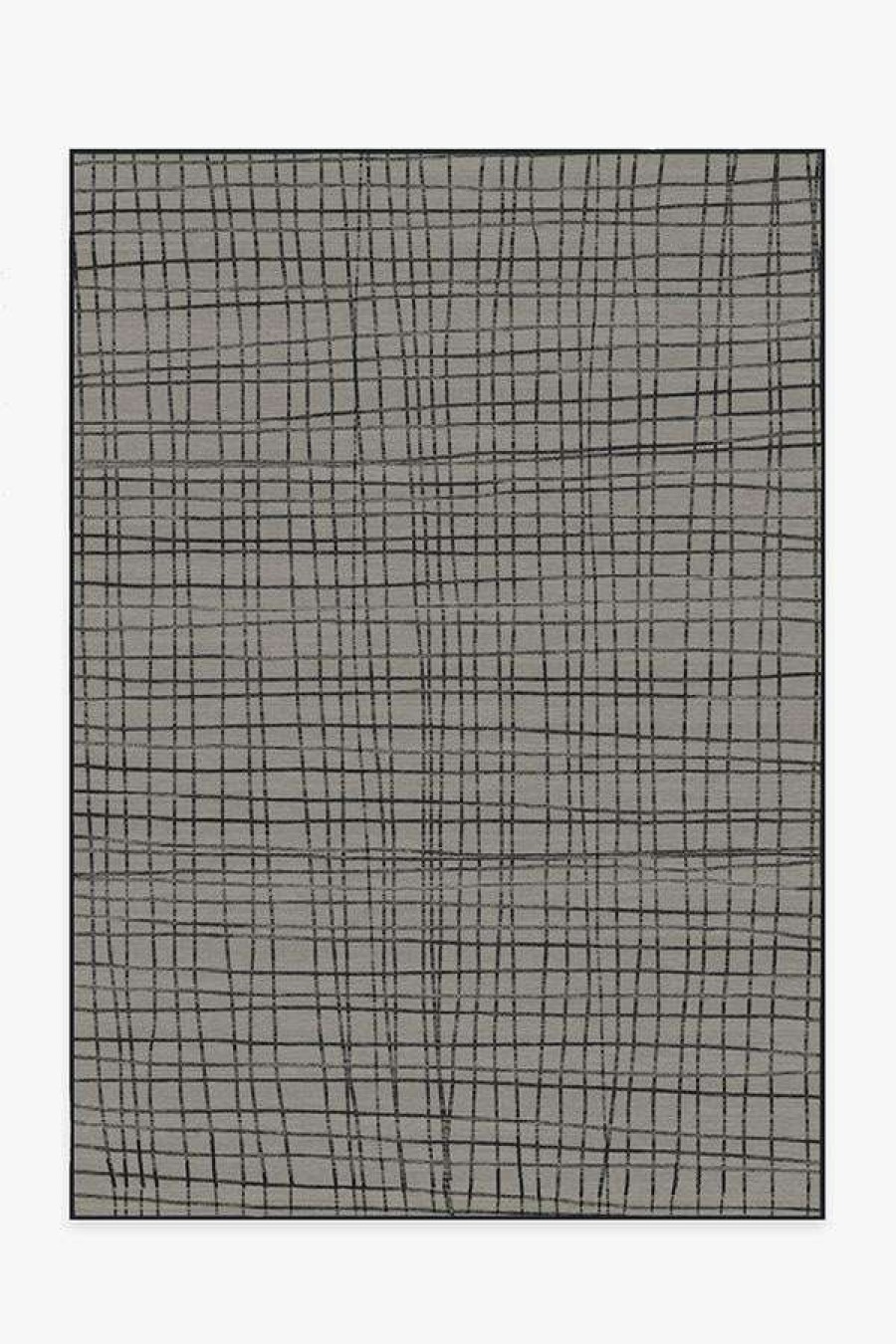 Abstract Rugs * | Brand New Ruggable Modern Grid Grey Rug