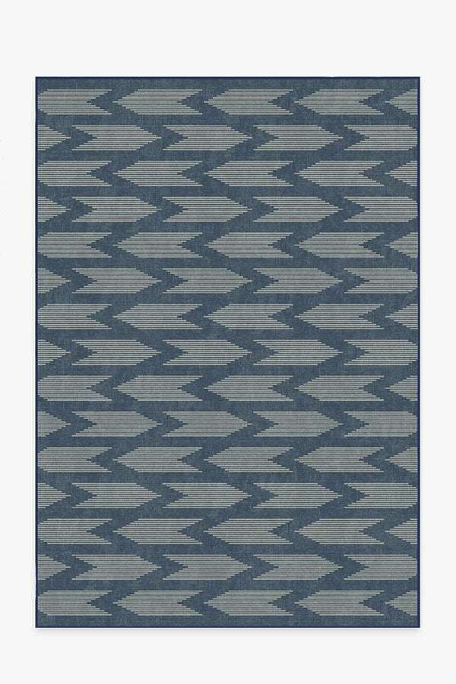 6 9 Outdoor Rugs * | Top 10 Ruggable Outdoor Savannah Navy Blue Rug