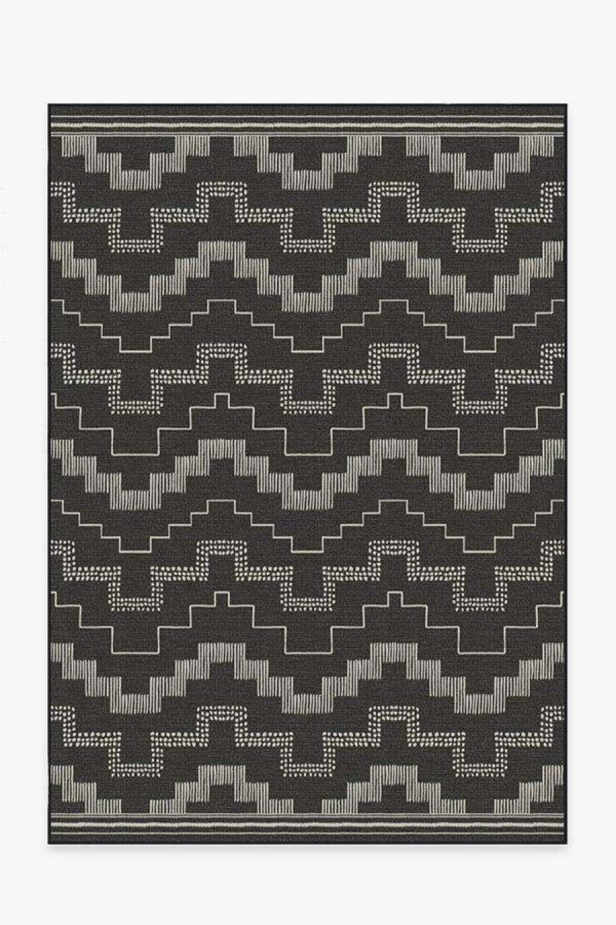 6 9 Outdoor Rugs * | Cheapest Ruggable Outdoor Meseta Black Rug