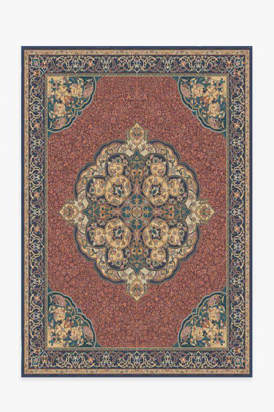 8 10 Red Area Rugs * | Best Pirce Ruggable Mickey Persian Burgundy Rug