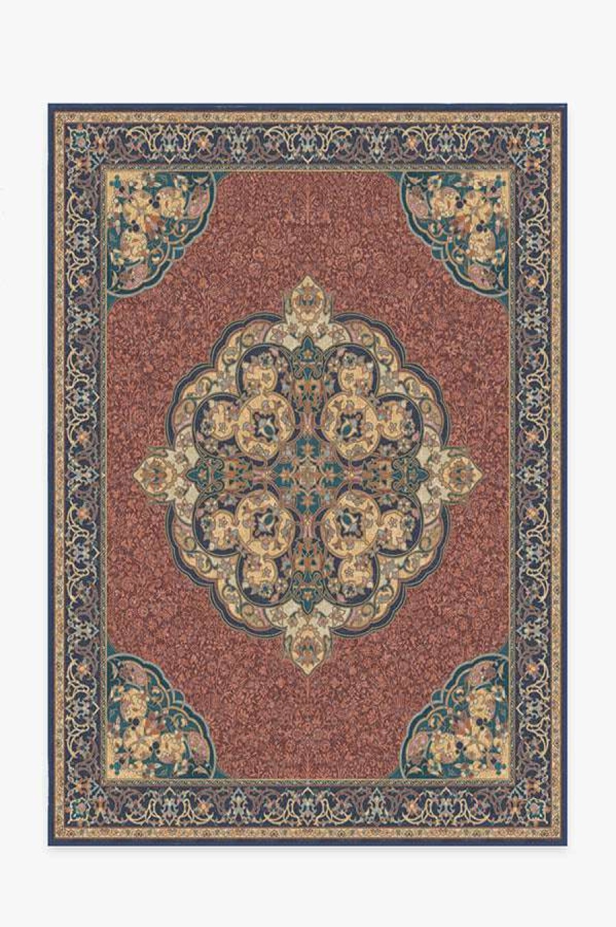 8 10 Red Area Rugs * | Best Pirce Ruggable Mickey Persian Burgundy Rug