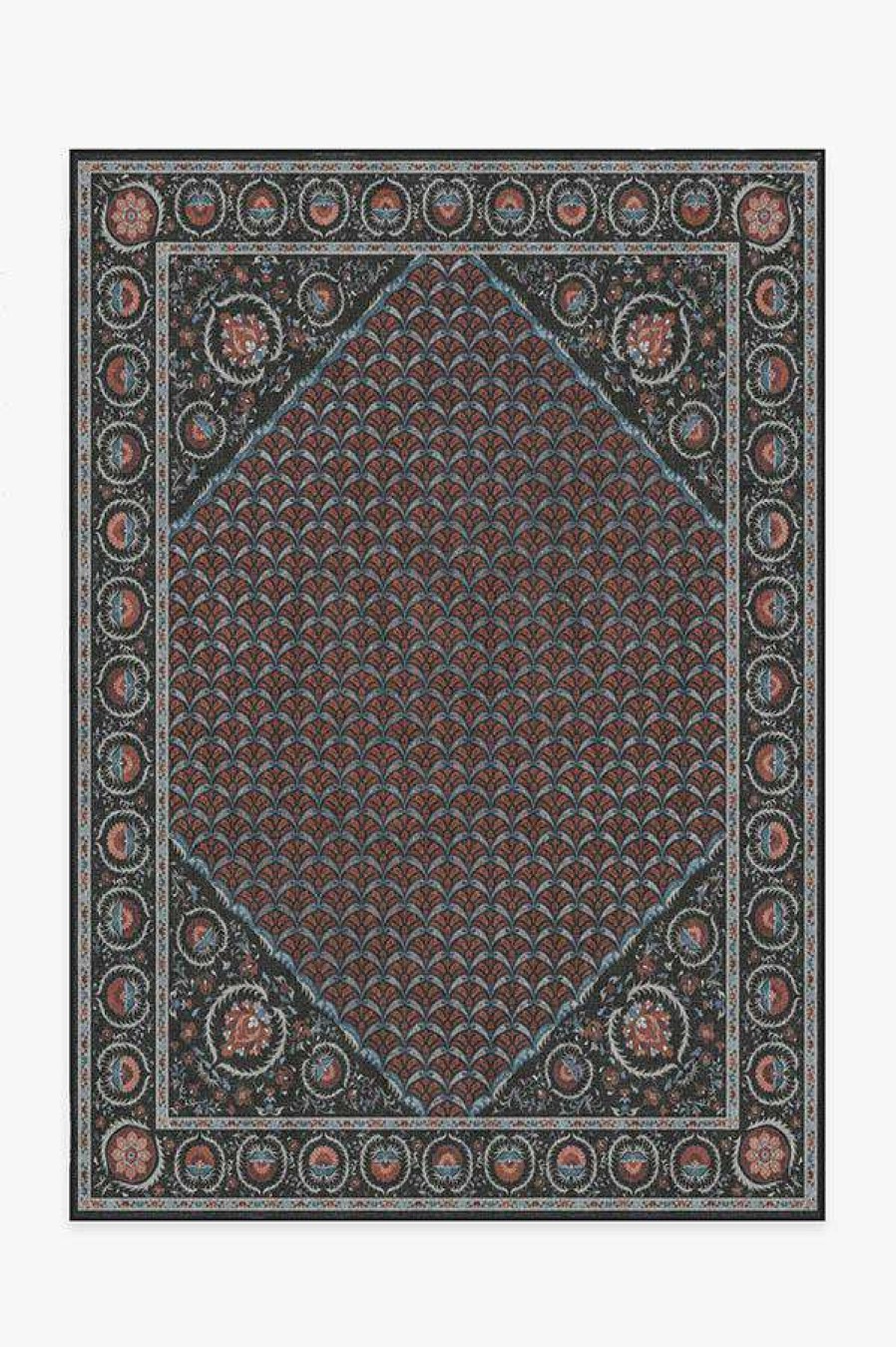 8 10 Red Area Rugs * | Budget Ruggable Samira Suzani Raspberry Rug