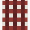 6 9 Outdoor Rugs * | Promo Ruggable Outdoor Gingham Plaid Red & White Rug