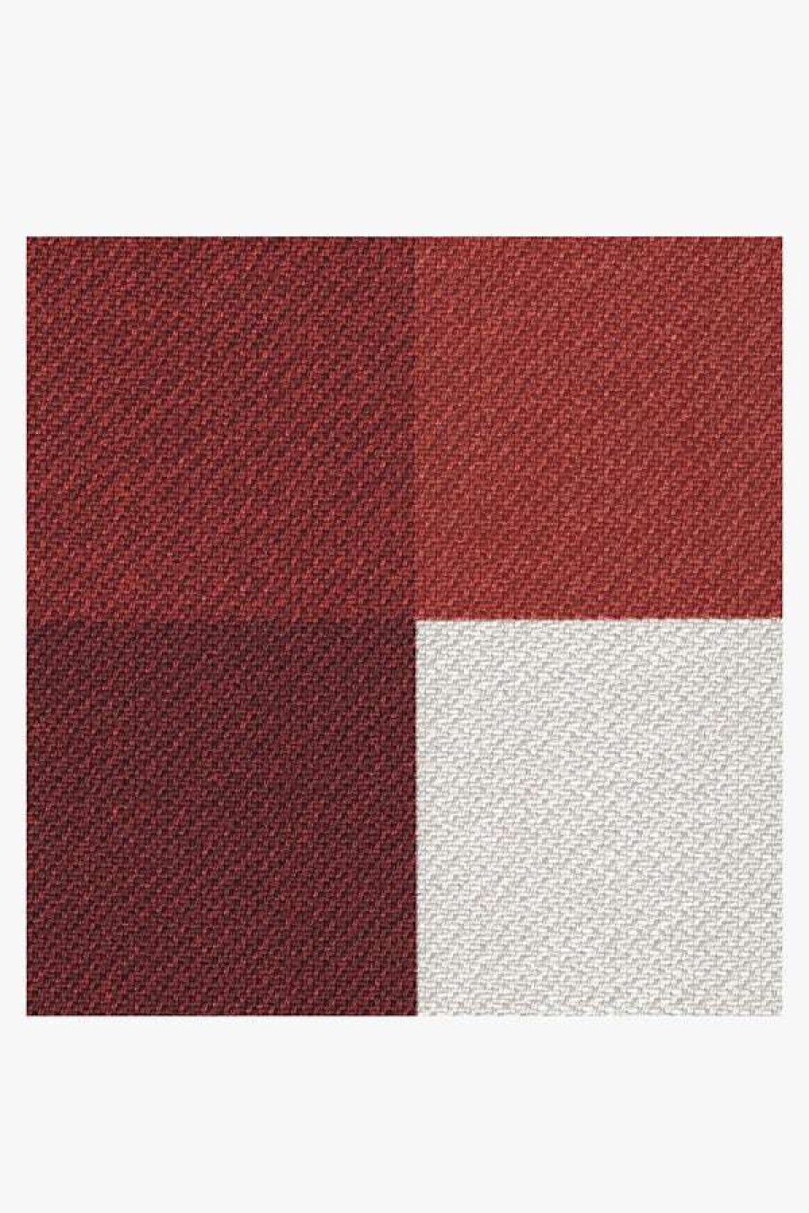 6 9 Outdoor Rugs * | Promo Ruggable Outdoor Gingham Plaid Red & White Rug