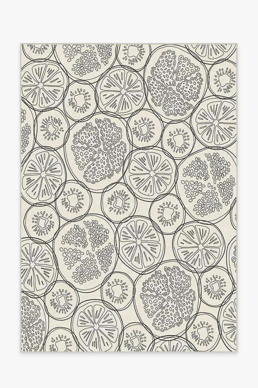 8 10 Black And White Rugs * | Outlet Ruggable Fruit Punch Blackberry Rug