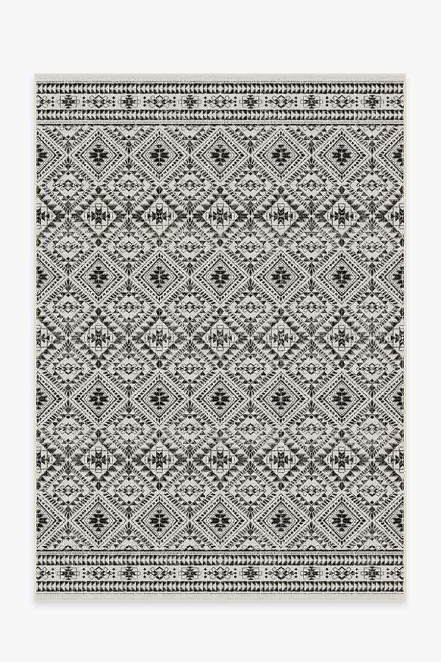 6 9 Outdoor Rugs * | Deals Ruggable Outdoor Nomada White Rug