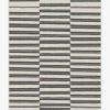 6 9 Outdoor Rugs * | Cheapest Ruggable Outdoor Offset Stripe Black Rug