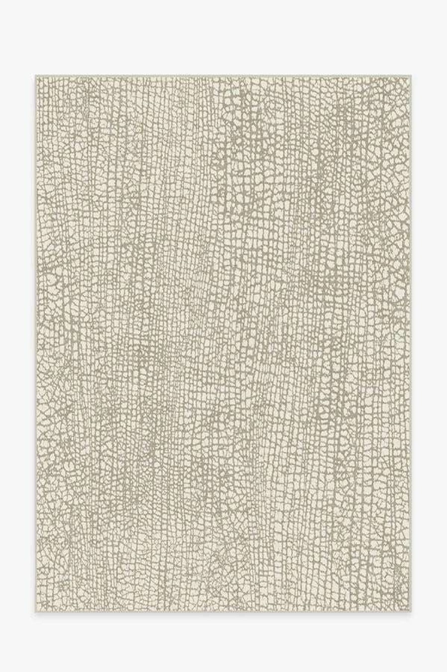 Abstract Rugs * | Coupon Ruggable Crackle Light Grey Rug