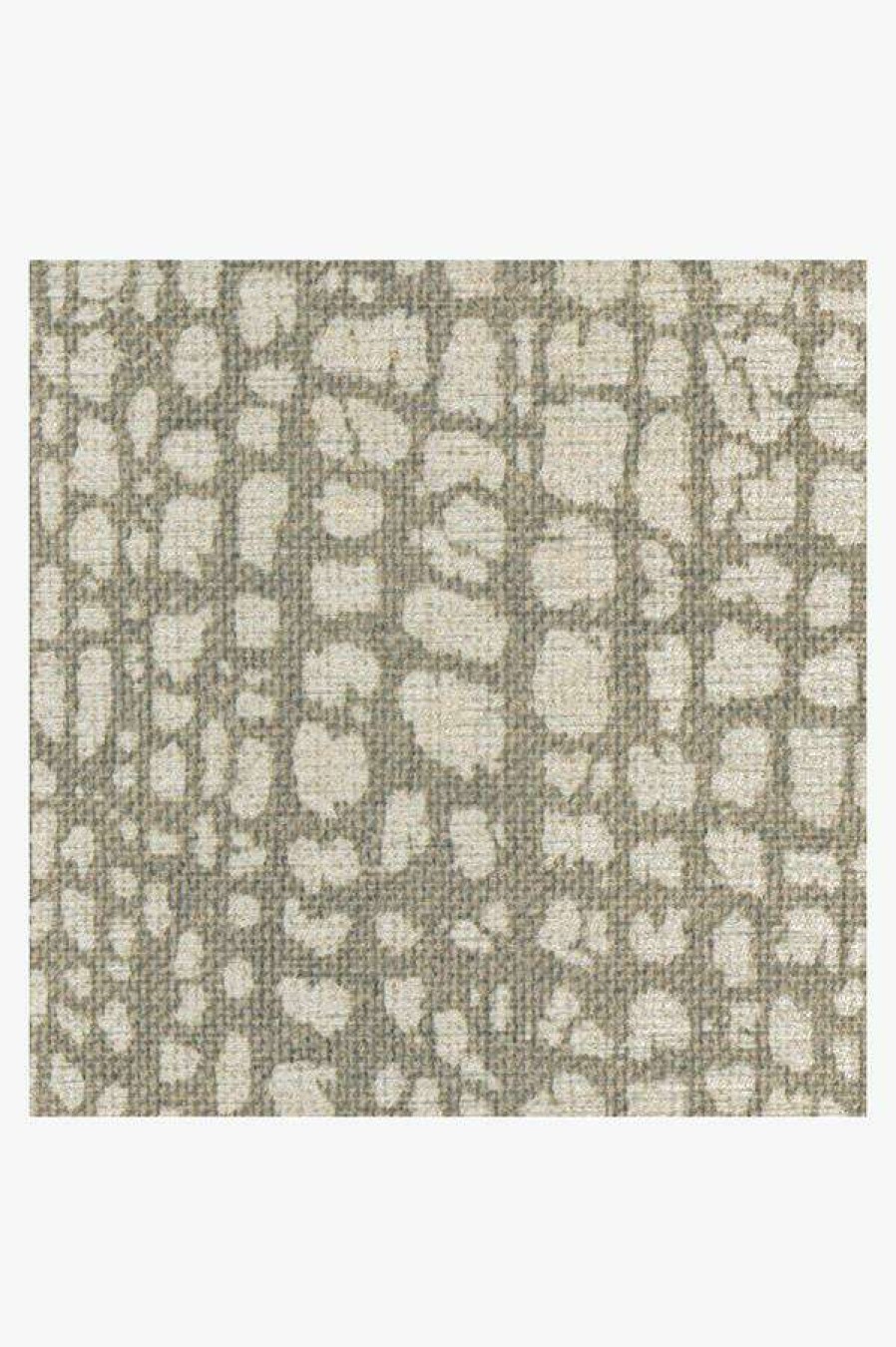 Abstract Rugs * | Coupon Ruggable Crackle Light Grey Rug