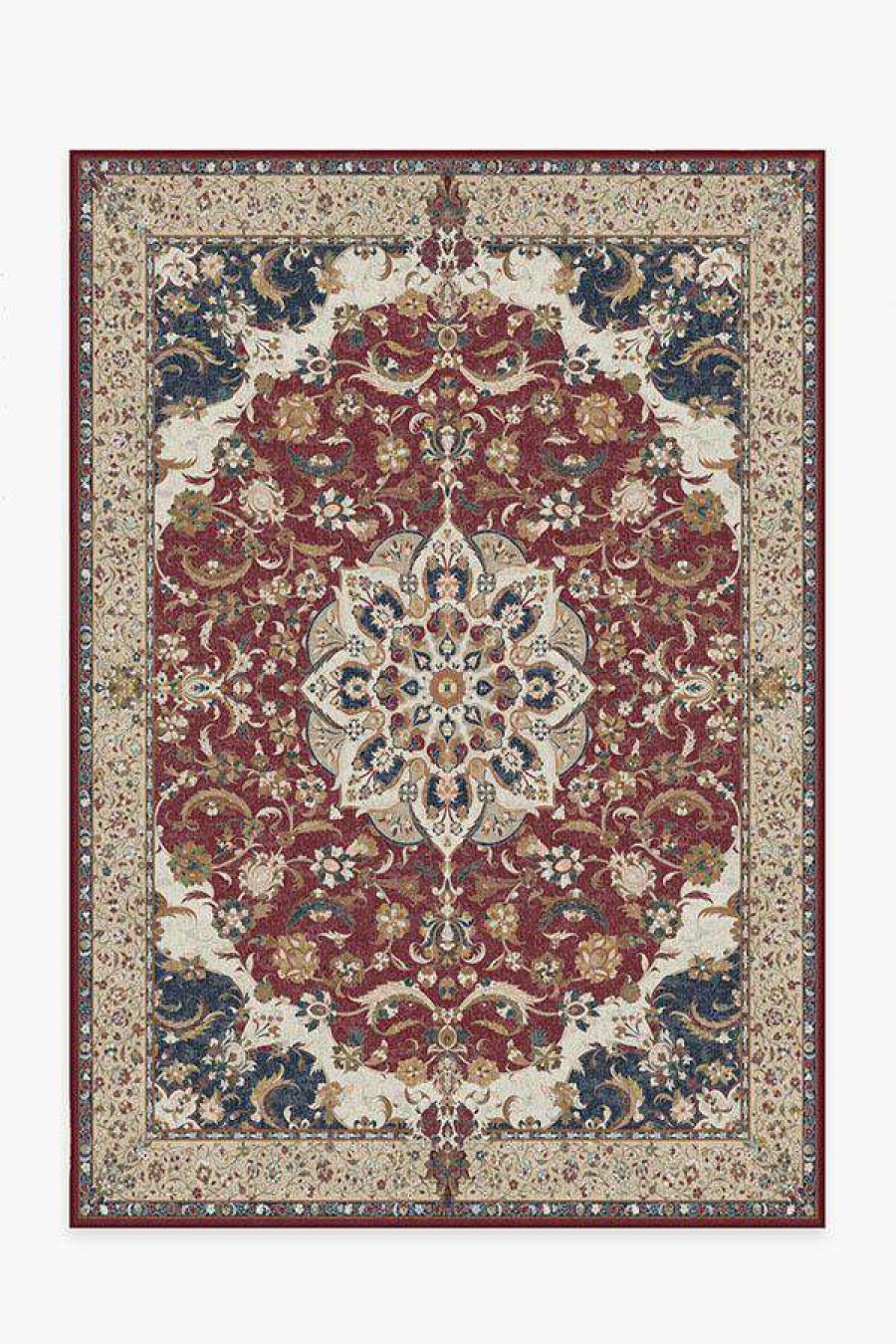 8 10 Red Area Rugs * | Best Deal Ruggable Sima Currant Rug