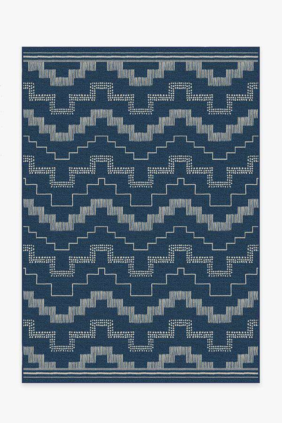 6 9 Outdoor Rugs * | Budget Ruggable Outdoor Meseta Navy Rug