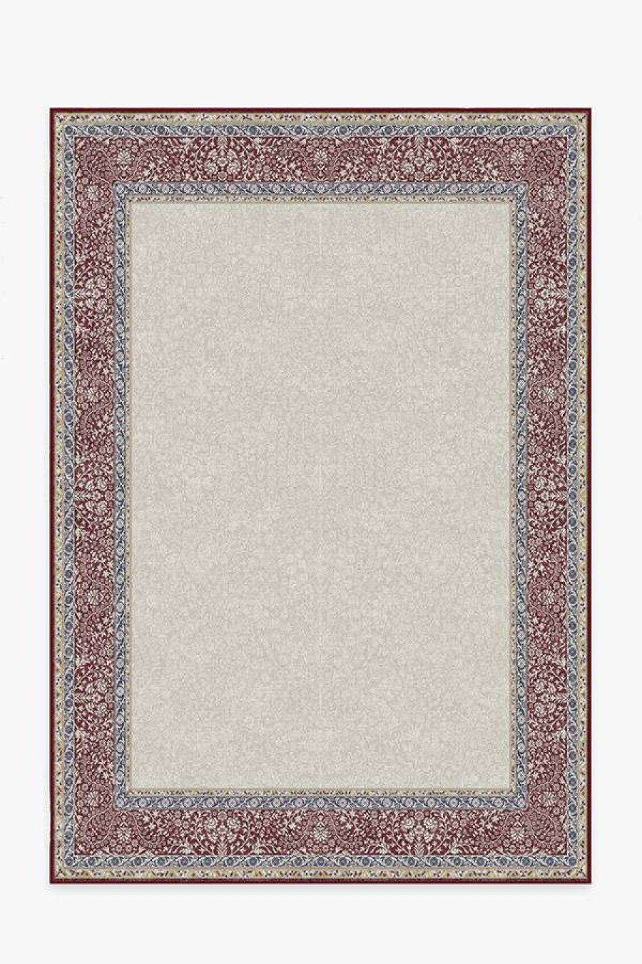 8 10 Red Area Rugs * | Flash Sale Ruggable Afshan Burgundy Rug