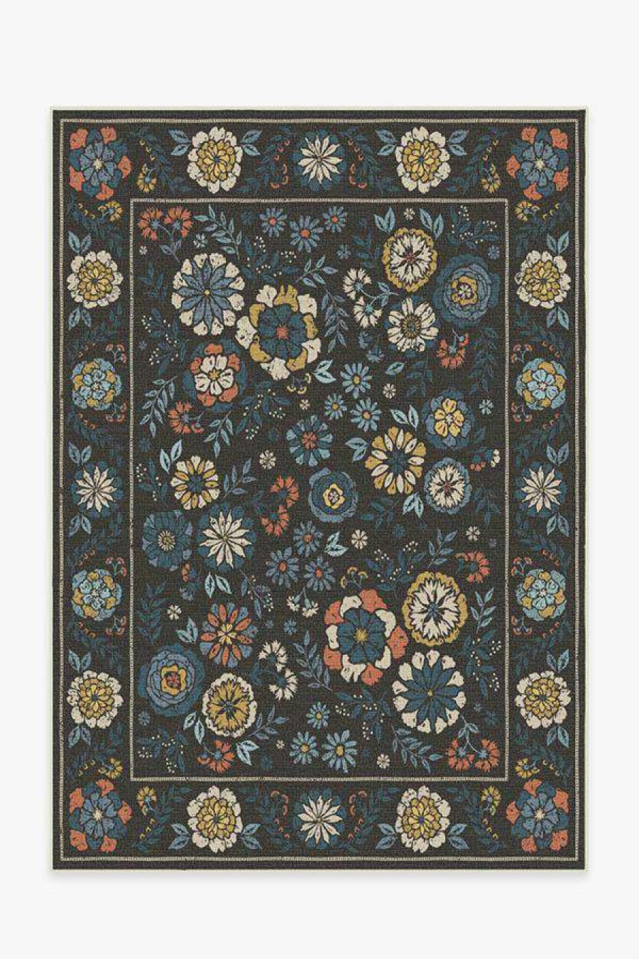 6 9 Outdoor Rugs * | Hot Sale Ruggable Outdoor Carmela Suzani Multicolor Rug