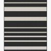 6 9 Outdoor Rugs * | Budget Ruggable Outdoor Sailmaker Stripe Black Rug