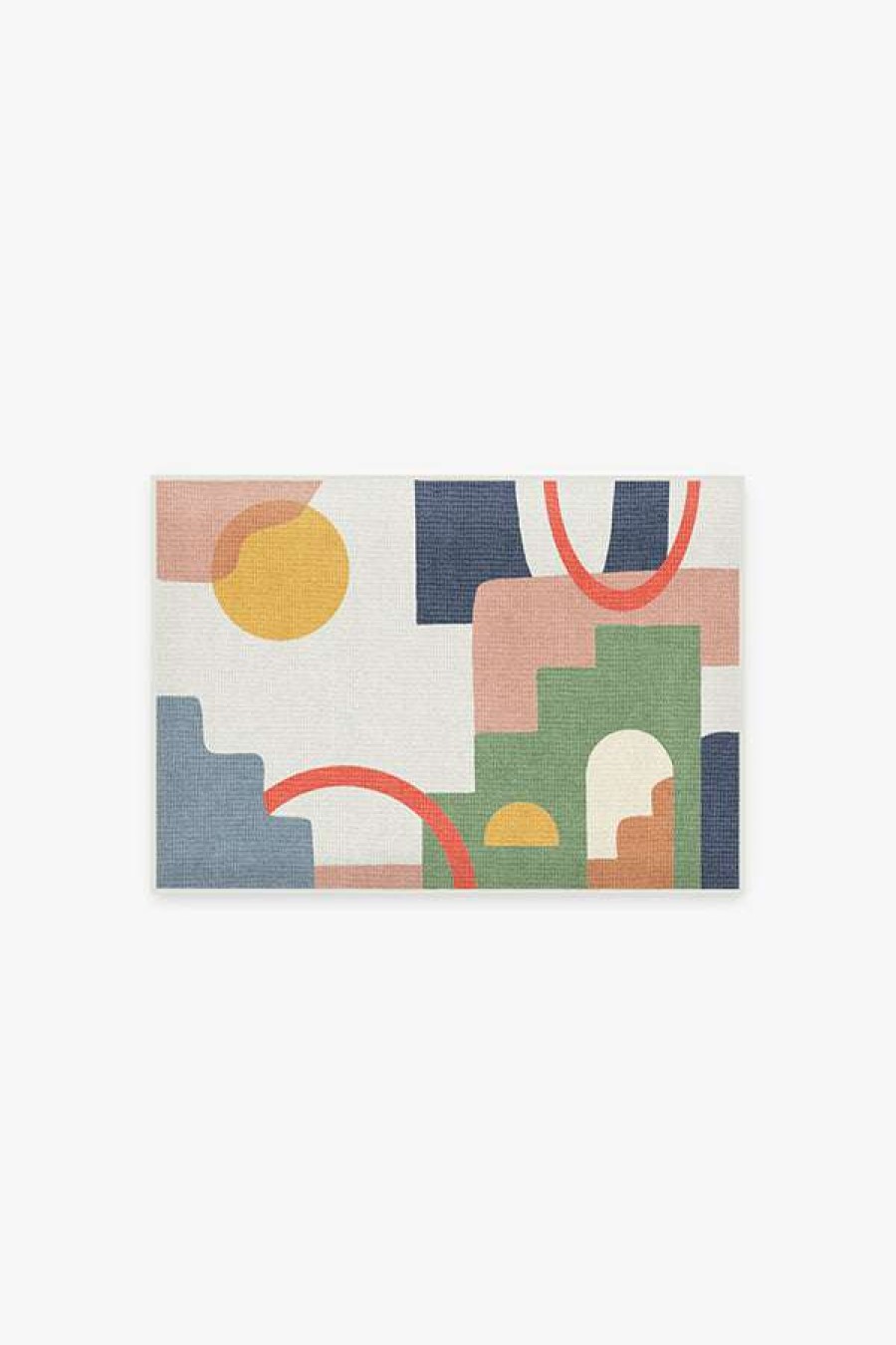 Abstract Rugs * | Brand New Ruggable Malta Multicolor Bath Mat