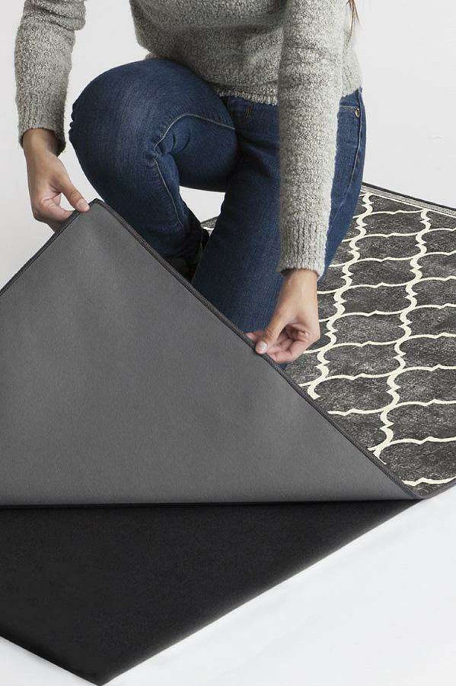 8 10 Black And White Rugs * | Promo Ruggable Terali Black Rug