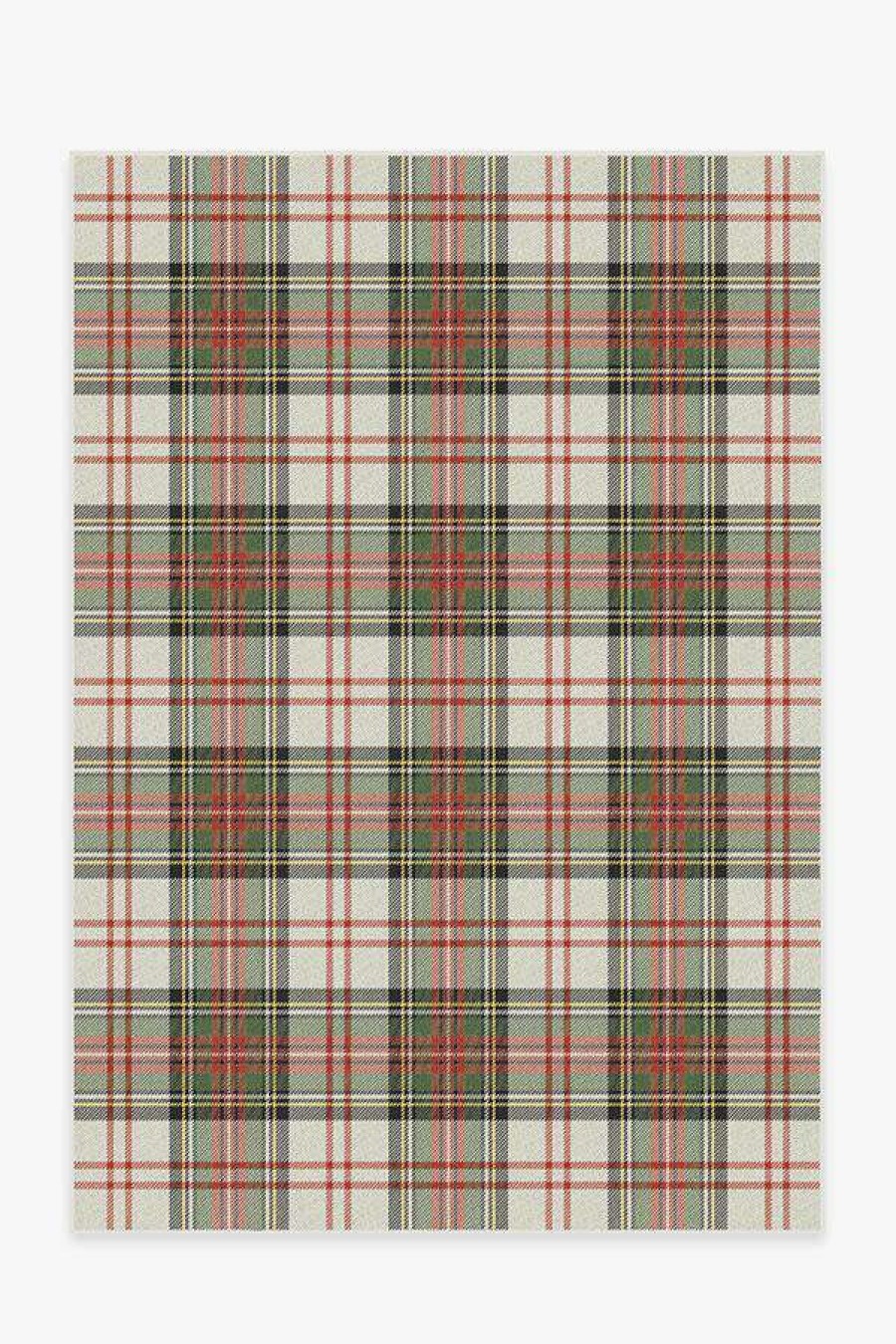 8 10 Red Area Rugs * | Wholesale Ruggable Dress Stewart Tartan Rug