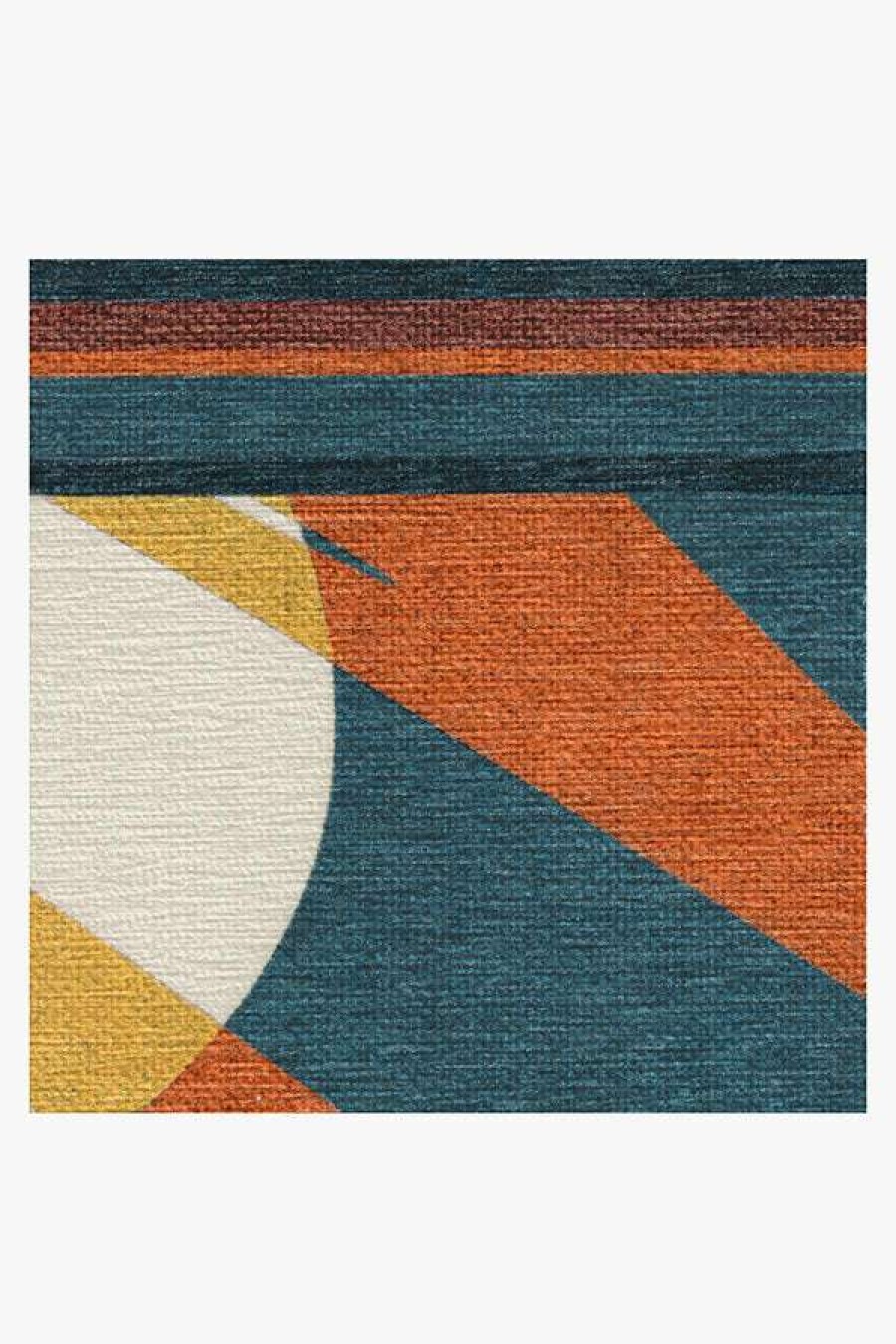 Abstract Rugs * | Best Deal Ruggable Monica Ahanonu Carrot Midnight Rug