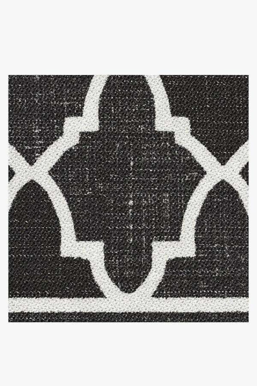 6 9 Outdoor Rugs * | Promo Ruggable Outdoor Varia Trellis Black Rug