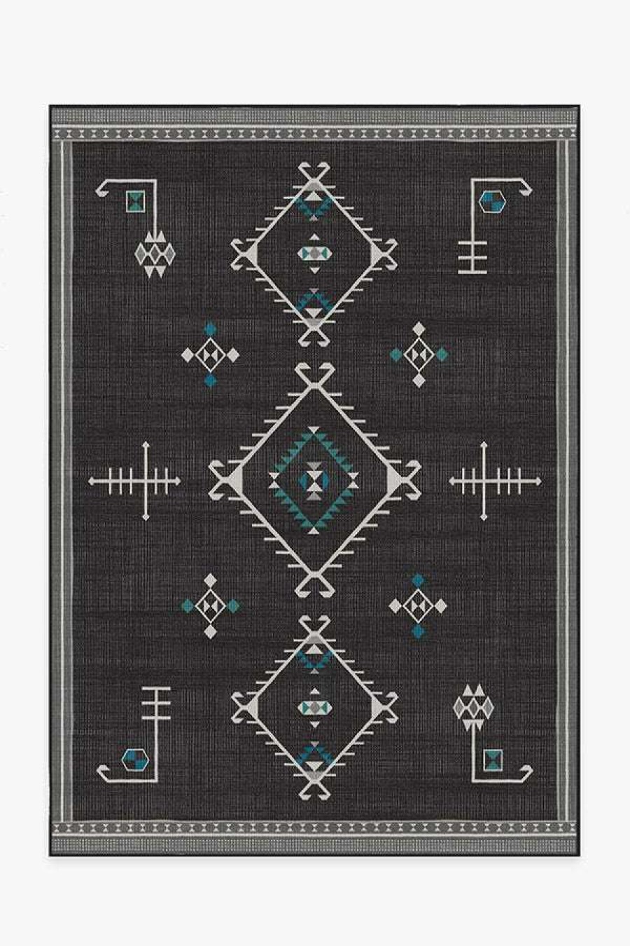 8 10 Black And White Rugs * | Wholesale Ruggable Damali Charcoal Rug