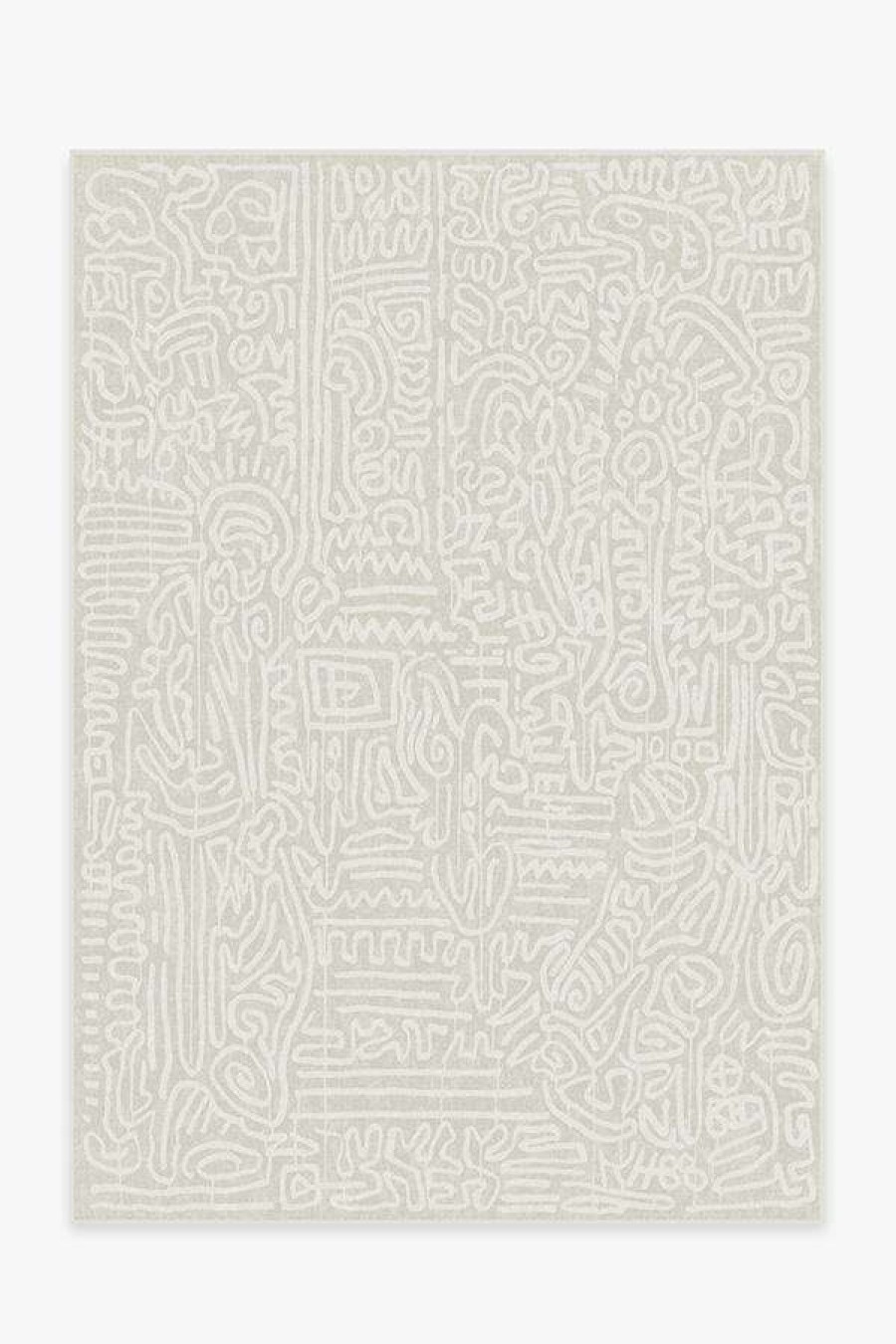 Abstract Rugs * | Best Sale Ruggable Keith Haring Freestyle Pearl