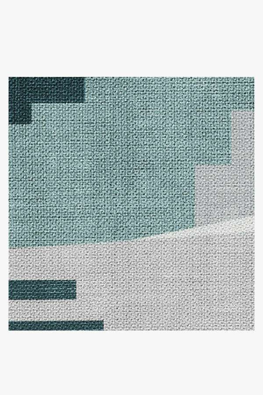 6 9 Outdoor Rugs * | Discount Ruggable Outdoor Tropea Teal Rug