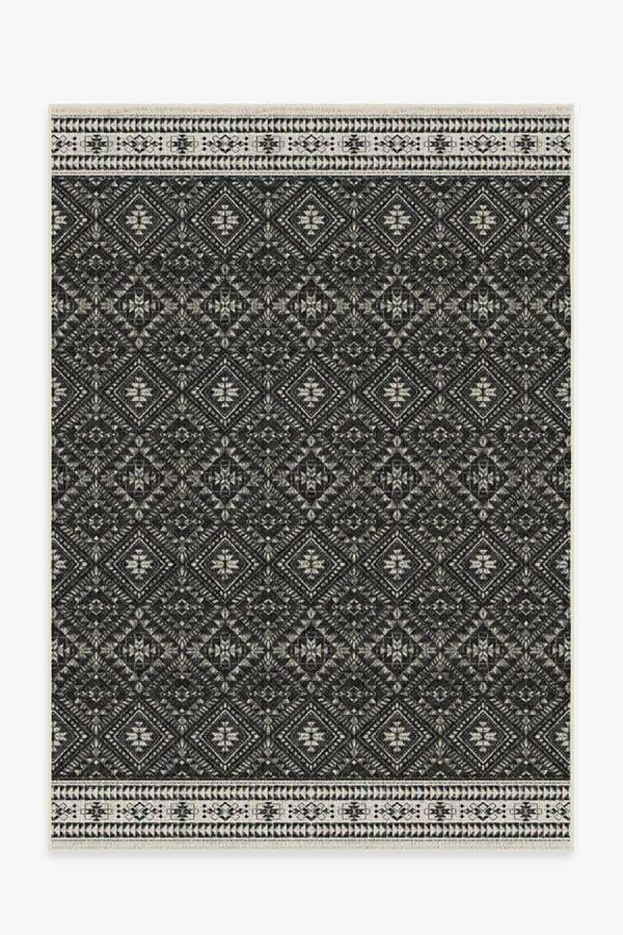 6 9 Outdoor Rugs * | Hot Sale Ruggable Outdoor Nomada Black Rug