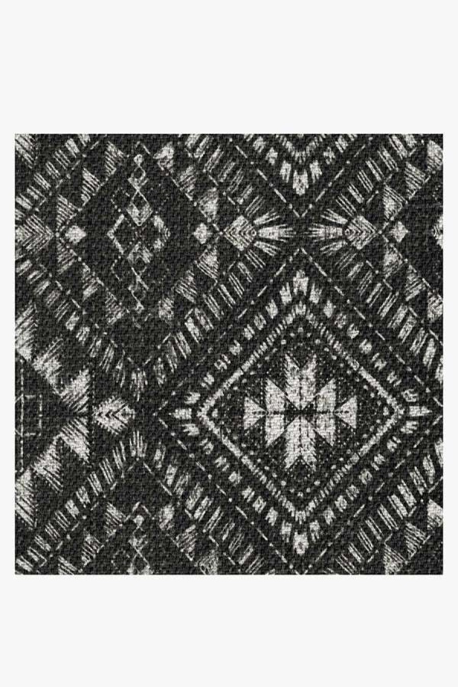 6 9 Outdoor Rugs * | Hot Sale Ruggable Outdoor Nomada Black Rug