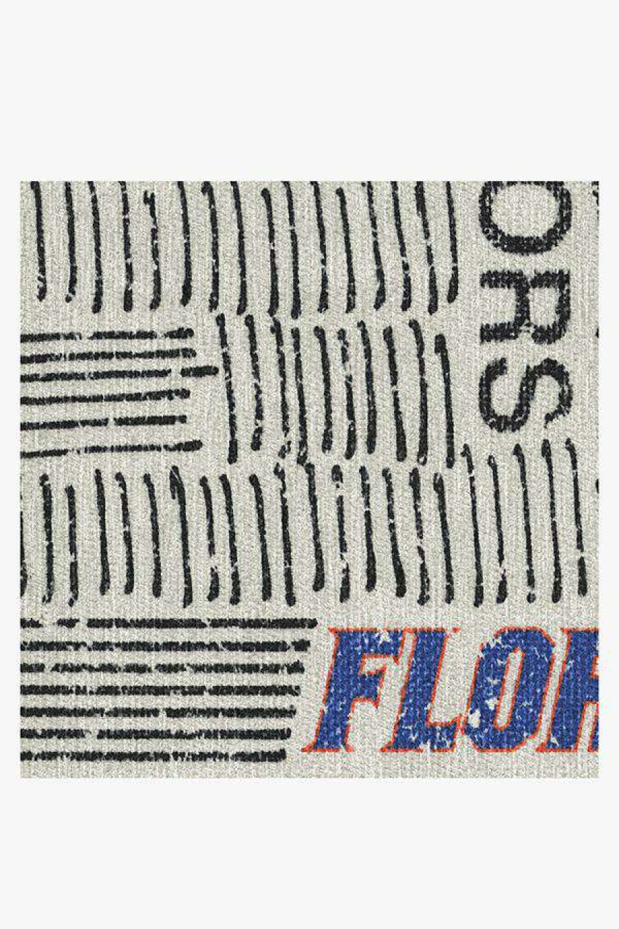 8 10 Black And White Rugs * | Cheap Ruggable University Of Florida Tally Rug