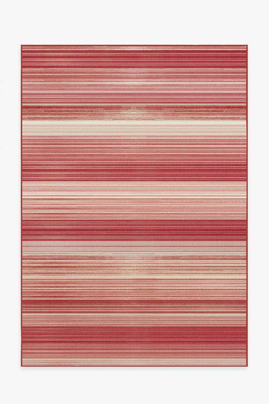 8 10 Red Area Rugs * | Flash Sale Ruggable Linear Striped Candy Cane Rug