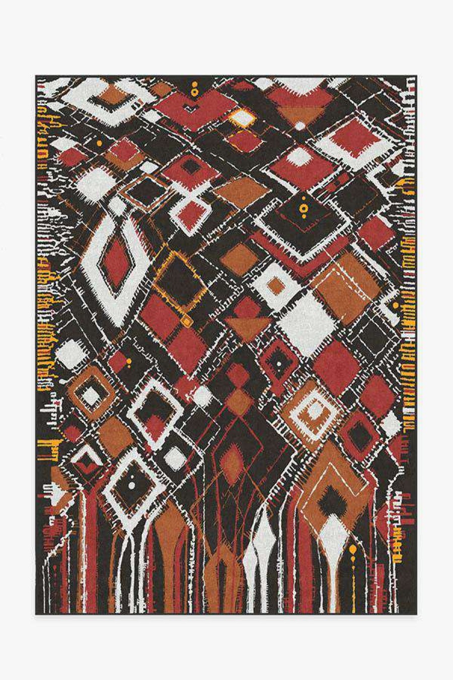 8 10 Red Area Rugs * | Best Sale Ruggable Delikesh Autumn Rug