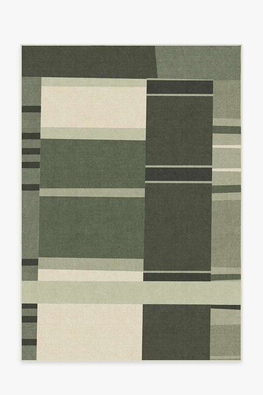 Abstract Rugs * | Promo Ruggable Monica Ahanonu Celery Sage Rug