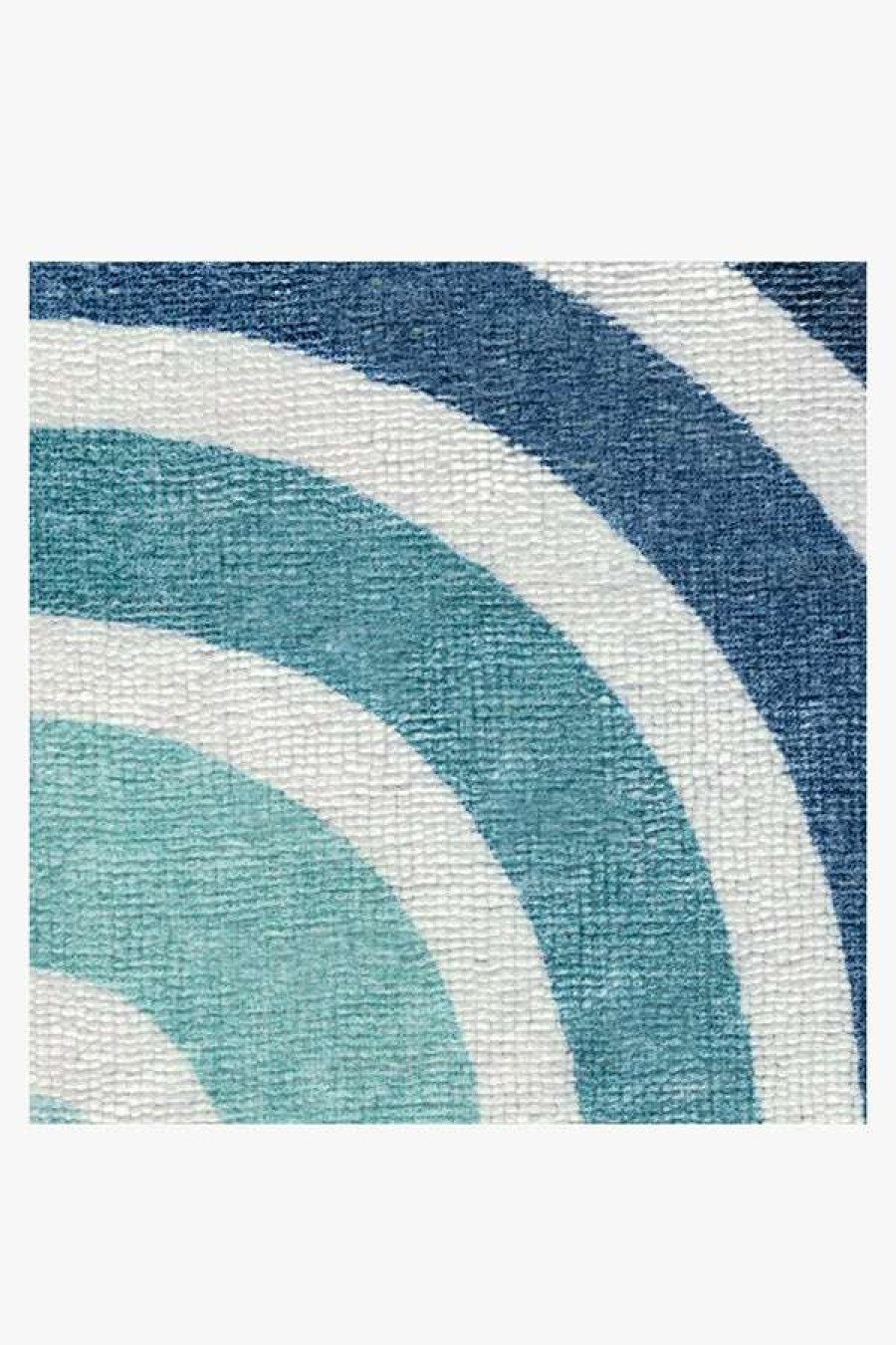 Abstract Rugs * | Coupon Ruggable Reya Teal Blue Bath Mat