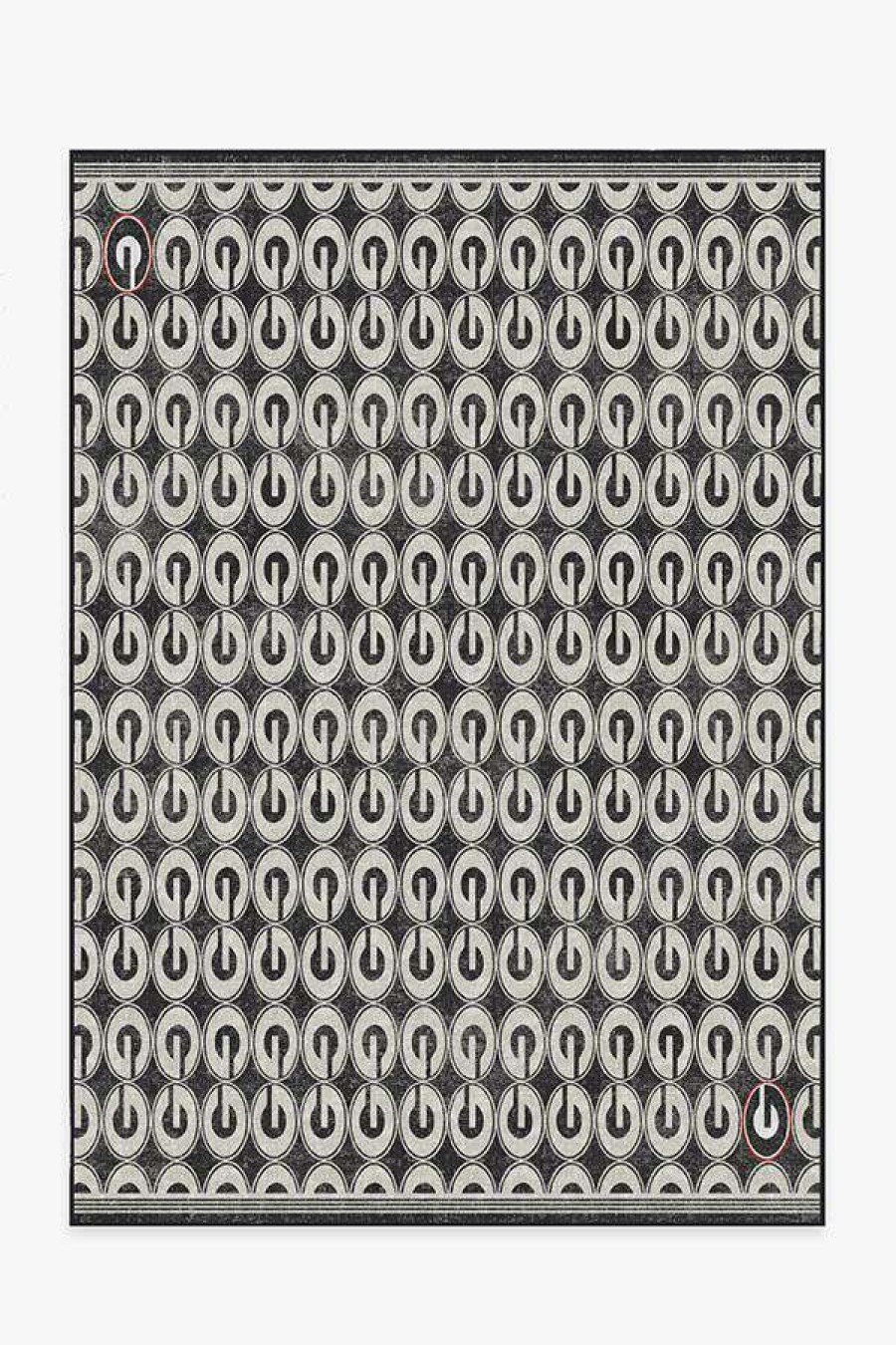 8 10 Black And White Rugs * | Best Pirce Ruggable University Of Georgia All Over Rug