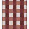 8 10 Red Area Rugs * | Brand New Ruggable Buffalo Plaid Red & White Rug