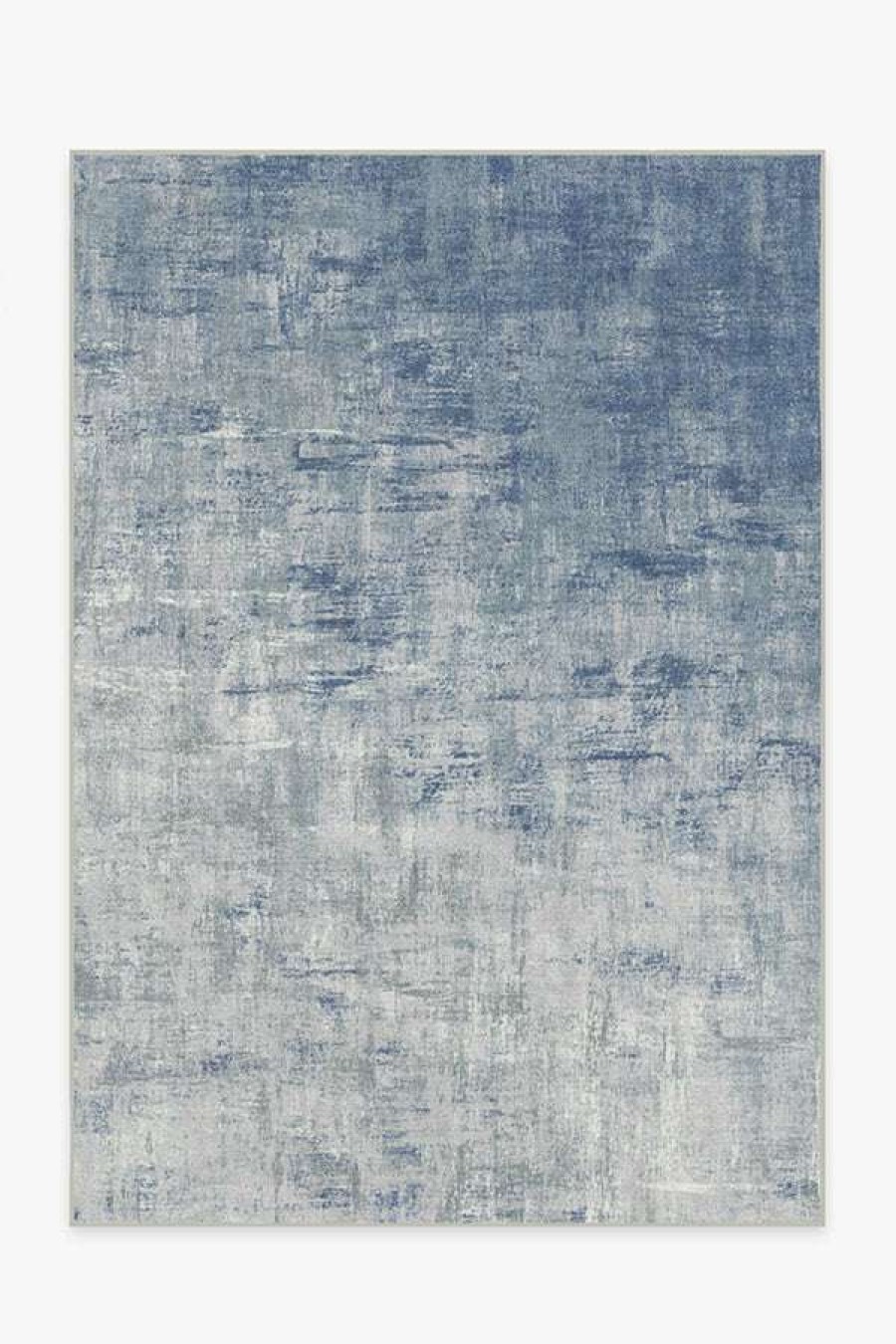 Abstract Rugs * | Budget Ruggable Impasto Slate Blue Rug