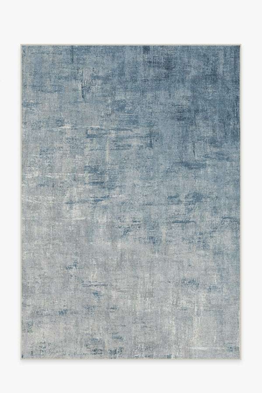 Abstract Rugs * | Budget Ruggable Impasto Slate Blue Rug