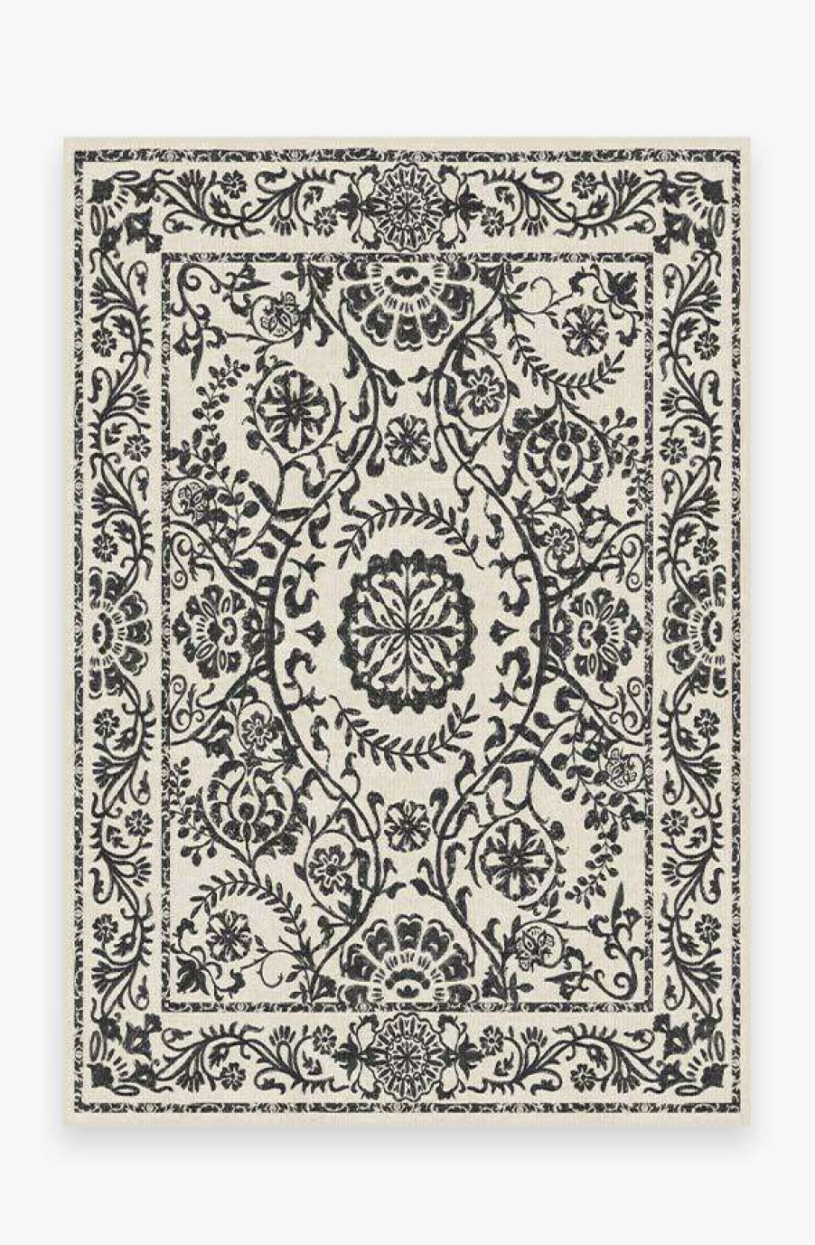 8 10 Black And White Rugs * | Best Deal Ruggable Delphina Black & White Rug