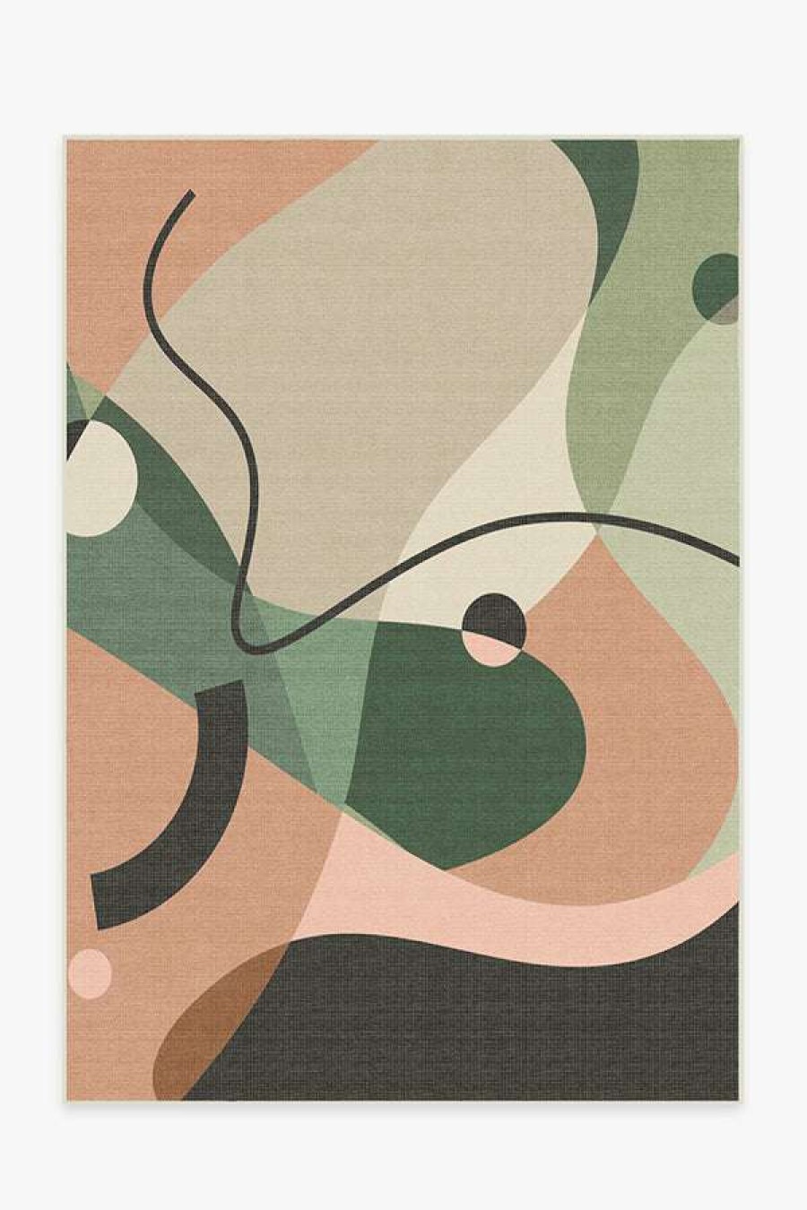 6 9 Outdoor Rugs * | Hot Sale Ruggable Monica Ahanonu Outdoor Mango Desert Sage Rug