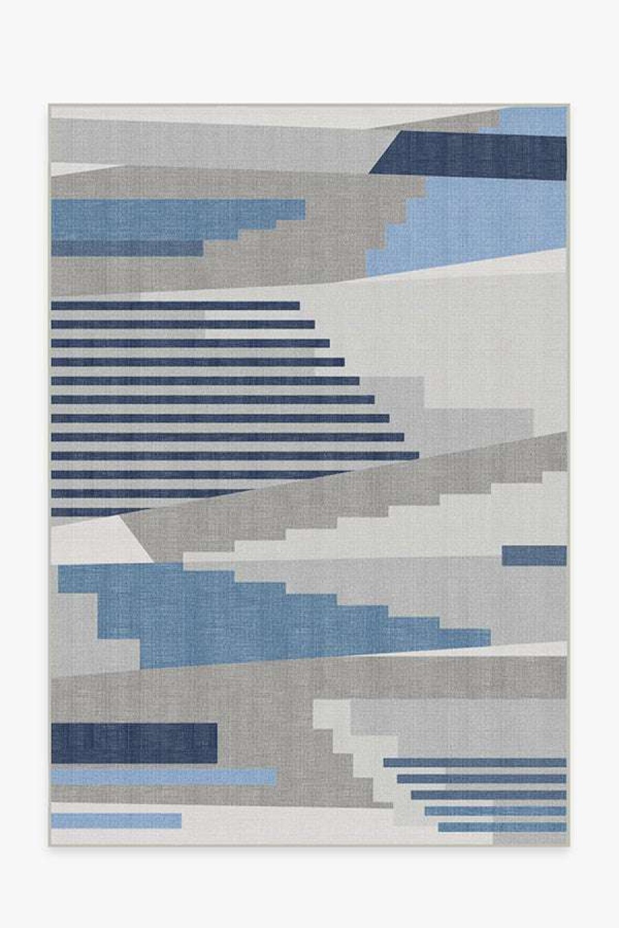 6 9 Outdoor Rugs * | Coupon Ruggable Outdoor Tropea Grey & Blue Rug