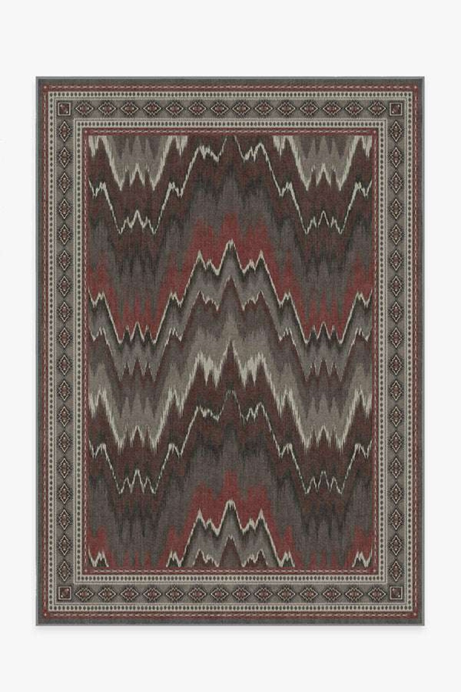 8 10 Red Area Rugs * | Coupon Ruggable Iris Apfel Flamma Sumac Rug