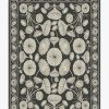 8 10 Black And White Rugs * | Deals Ruggable Cynthia Rowley Suzani Black Rug