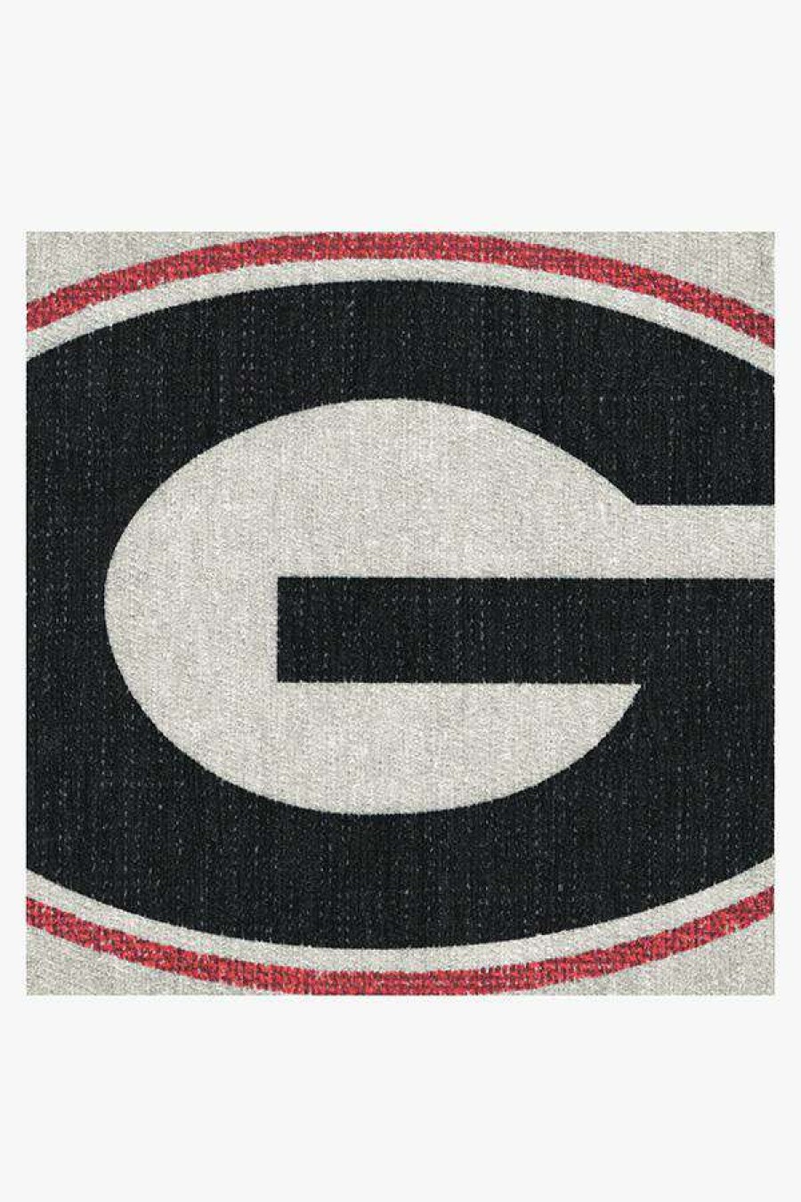 8 10 Black And White Rugs * | Flash Sale Ruggable University Of Georgia Splash Logo Rug