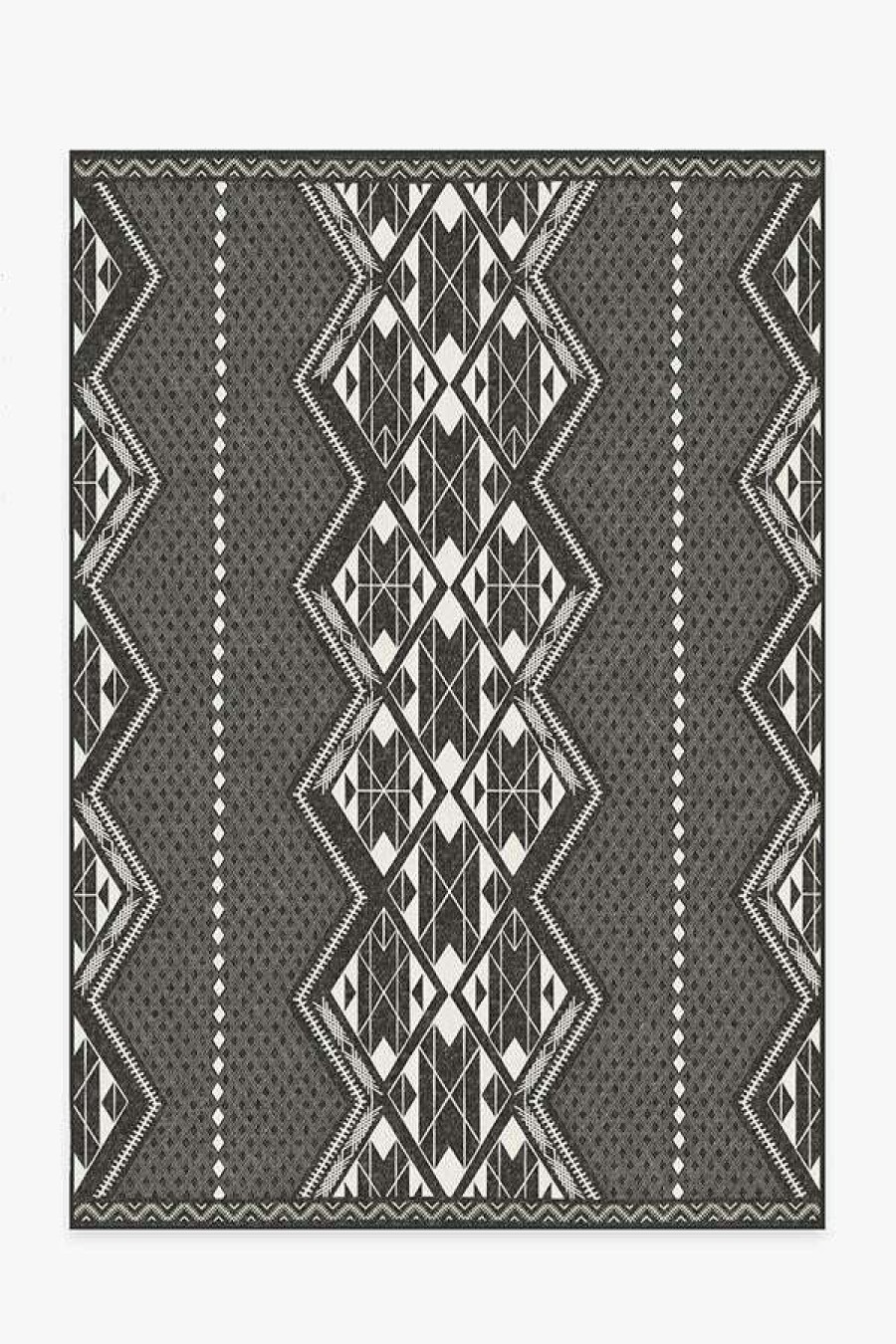 8 10 Black And White Rugs * | Promo Ruggable Halona Charcoal Rug