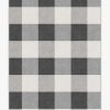 8 10 Black And White Rugs * | Best Deal Ruggable Buffalo Plaid Black & White Rug