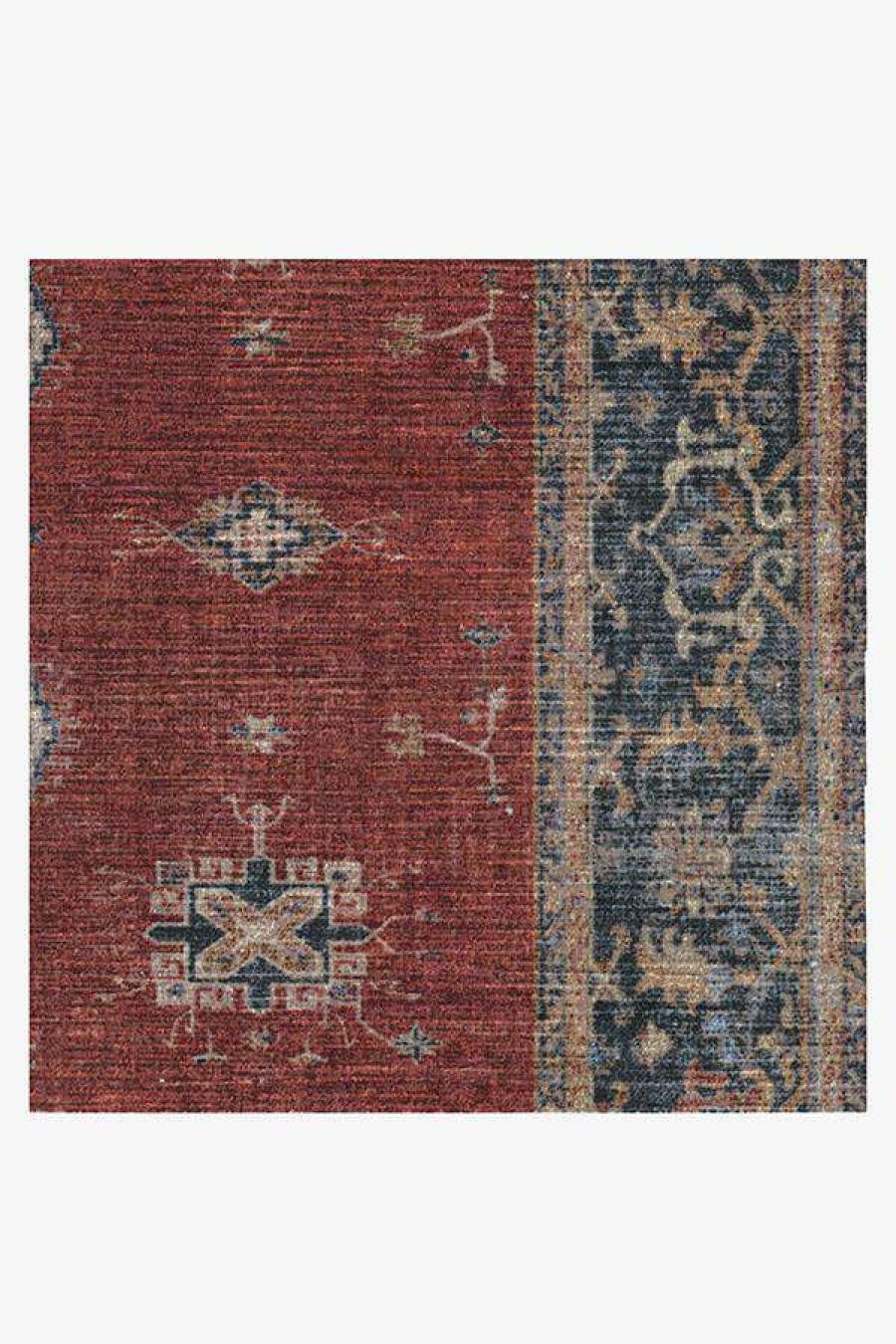 8 10 Red Area Rugs * | New Ruggable Verena Amber Red Rug